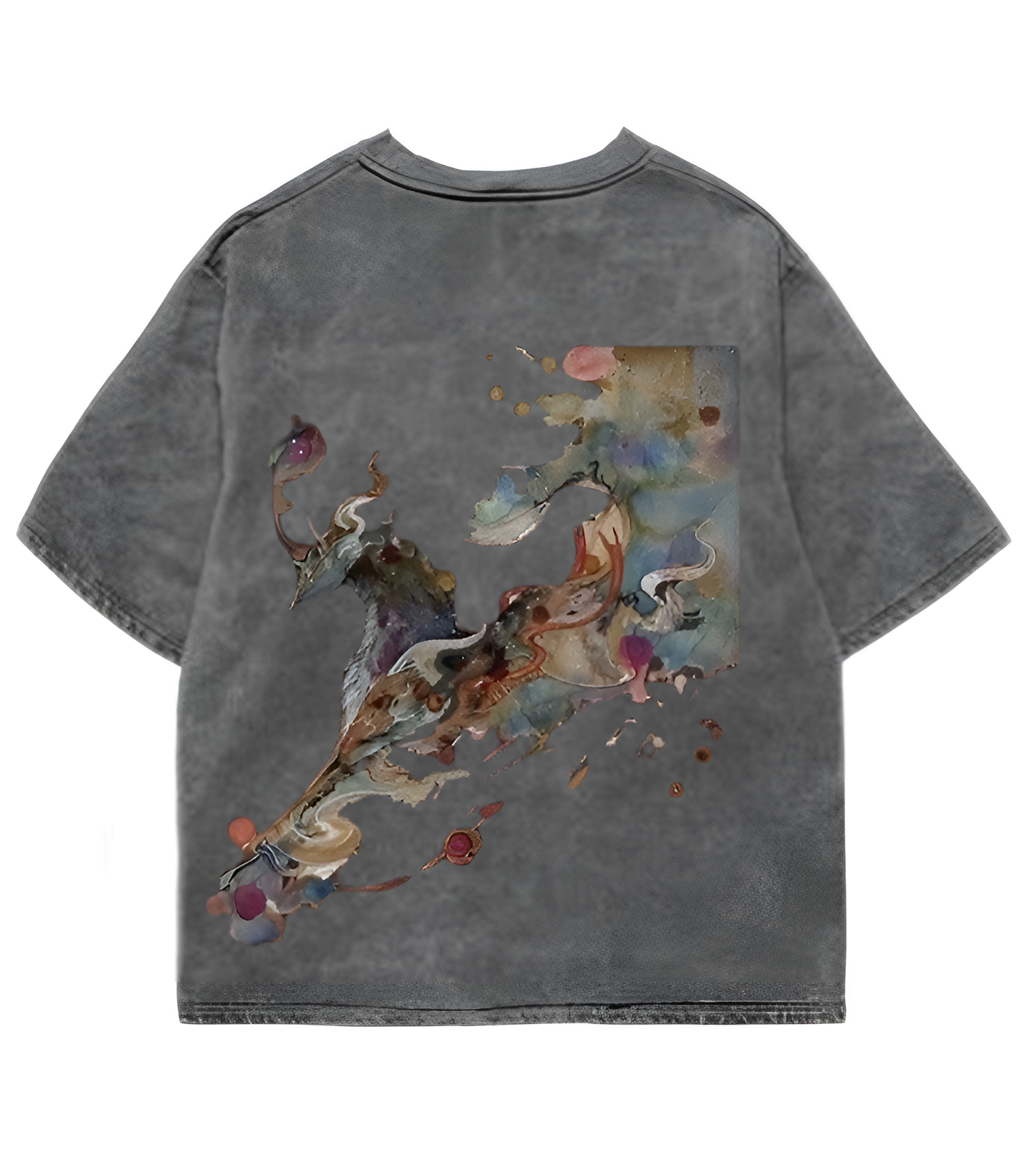 VINTAGE WASHED GRAPHIC - ACID WASH OVERSIZED TEE
