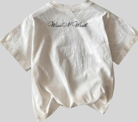 VINTAGE WHITE OVERSIZED TEE